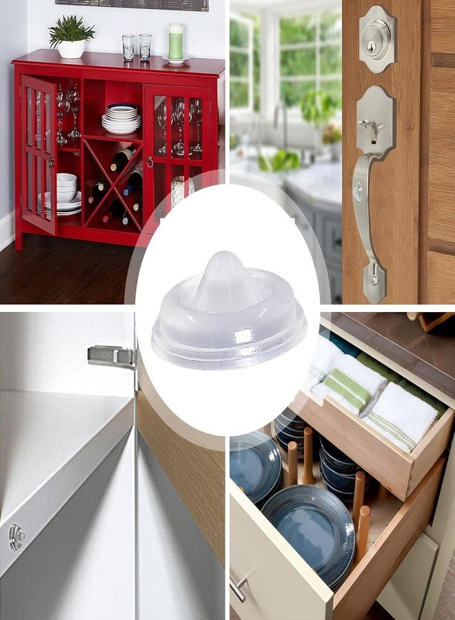 DROPOSALE Circular Door Bumper Guard Premium Silicone Door Stopper Protect Walls & Furniture, Quiet, Easy Install Ideal for Home & Office (150) - Image 3